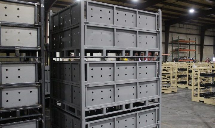 Metal bins